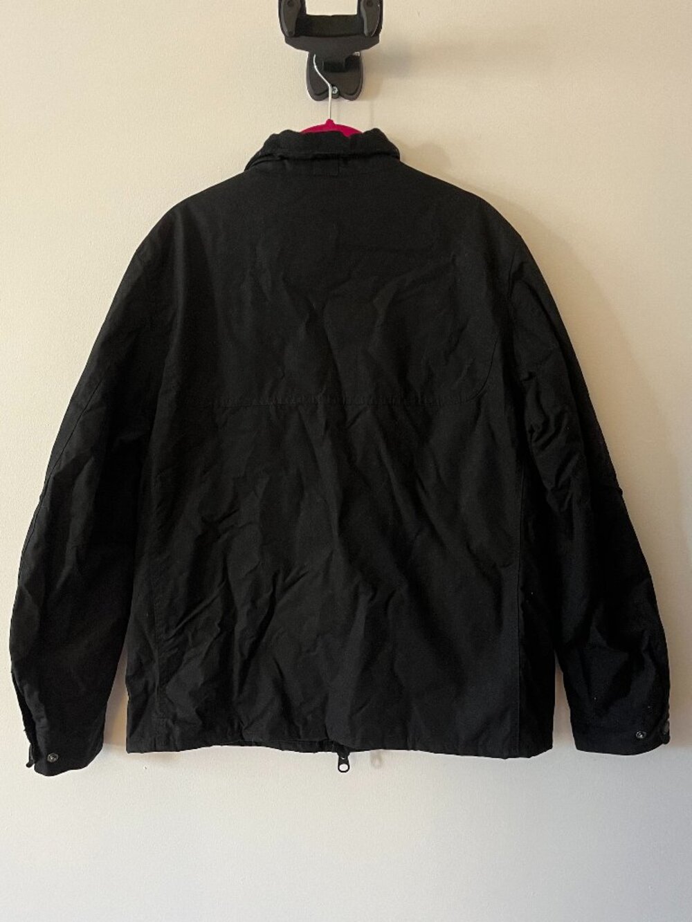 Barbour International Black Motorcycle Jacket Sz L - Picture 6 of 10